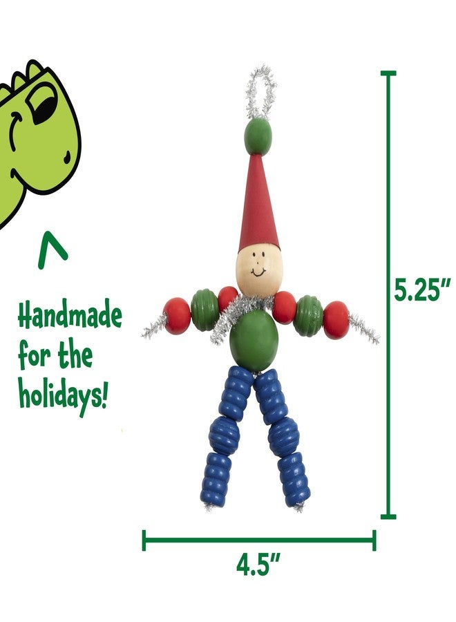 READY 2 LEARN Christmas Crafts - Create Your Own Bead Elves - Set of 4 - DIY Ornaments for Kids - Christmas Tree Decoration - All Materials Included - Image 3